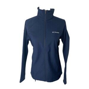 Columbia Women’s Jacket Blue Herald Square Full Zip Softshell Size Medium